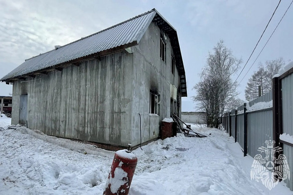 В Ермолино сгорел частный дом